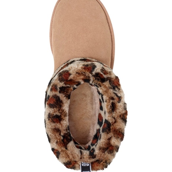๐ฅNWB UGG Womenโs Fluff Mini Quilted Leopard Boots - Picture 4 of 7